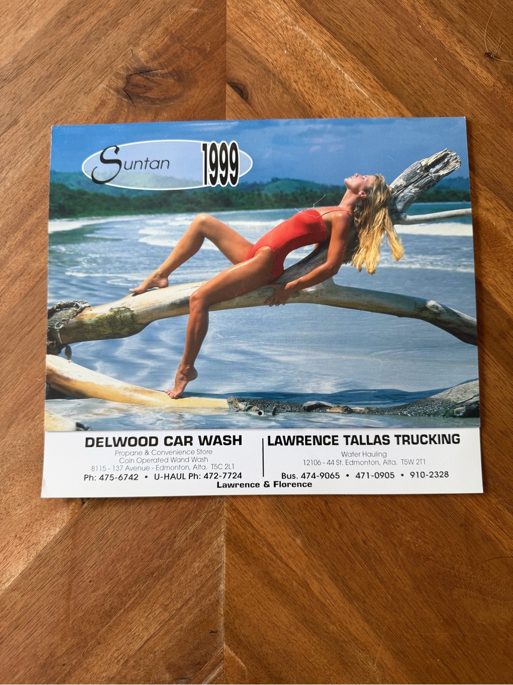 Vintage 1999 Calendar - 2027 Reusable - Suntan Girls - NEVER USED NEW